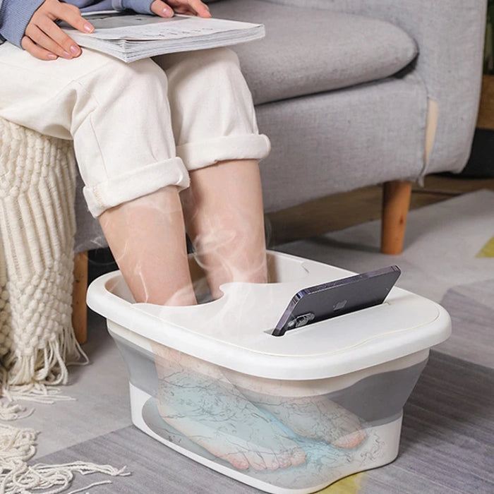 Vibe Geeks Foldable Footbath Massage Bucket For Household