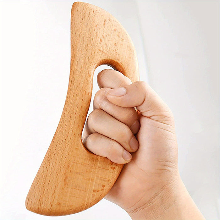 Vibe Geeks Wooden Gua Sha Tool Scraping Board Massager