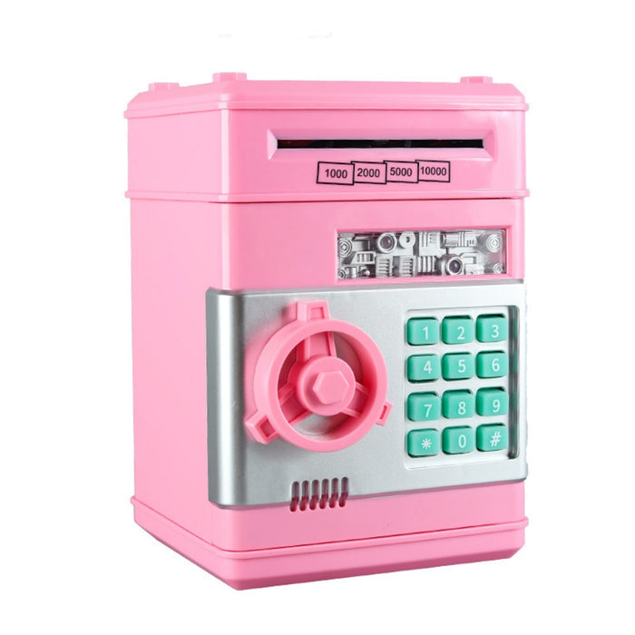 Vibe Geeks Electronic Piggy Bank Mini Safe Coins Cash Password Counter