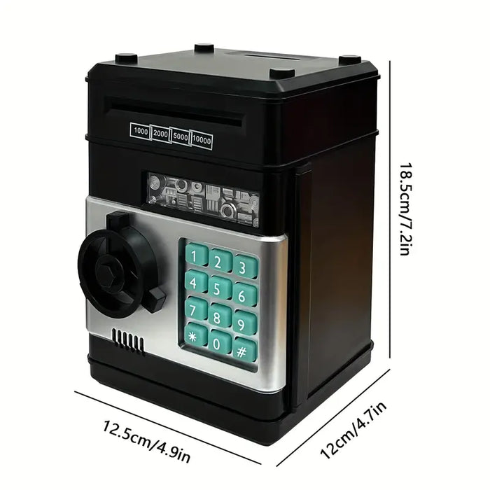 Vibe Geeks Electronic Piggy Bank Mini Safe Coins Cash Password Counter