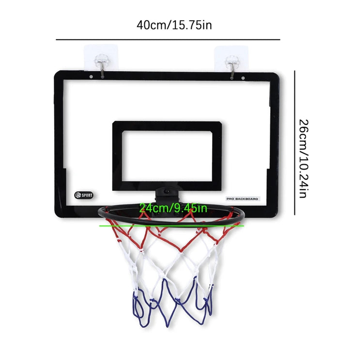 Vibe Geeks Wall Mounted Indoor Small Basketball Hoop