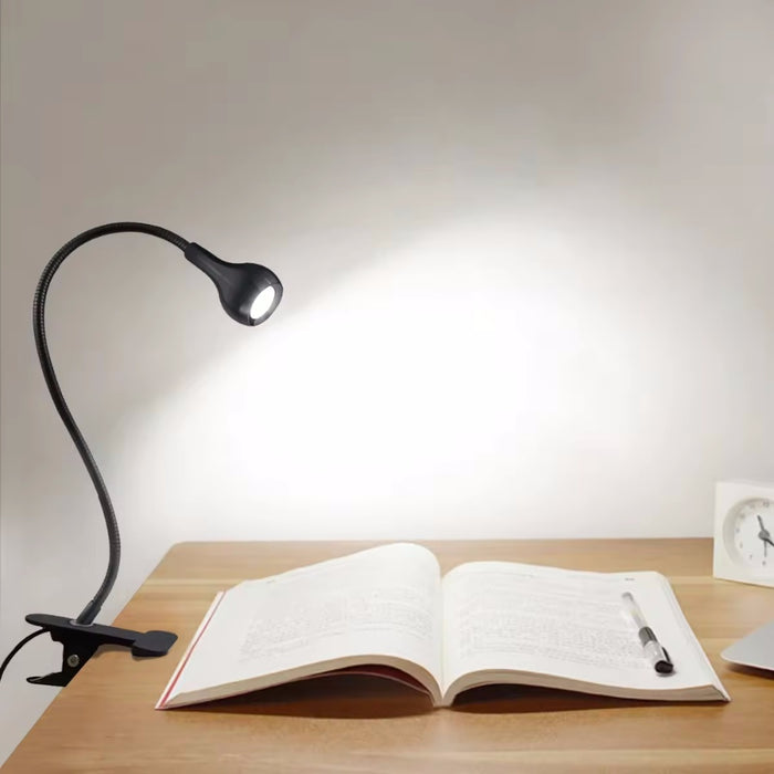 Vibe Geeks Flexible Usb Power Reading Book Light With Holder Clip