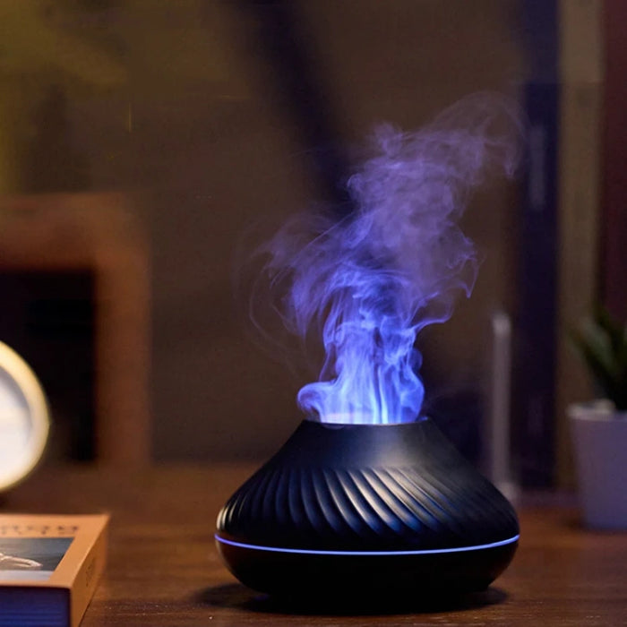 Vibe Geeks Colour Flame Volcanic Aroma Diffuser Essential Oil Lamp