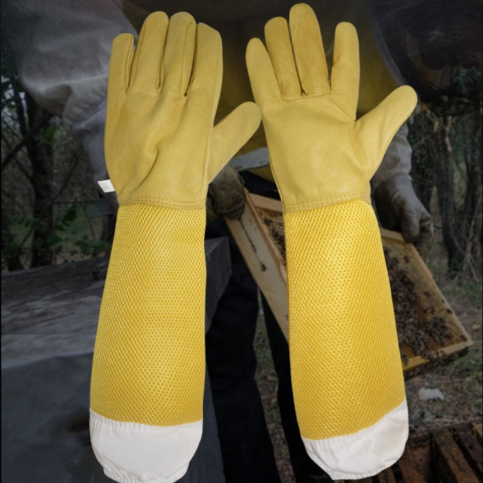 Vibe Geeks Anti-Bee Apiculture Gloves With Ventilated Sleeves