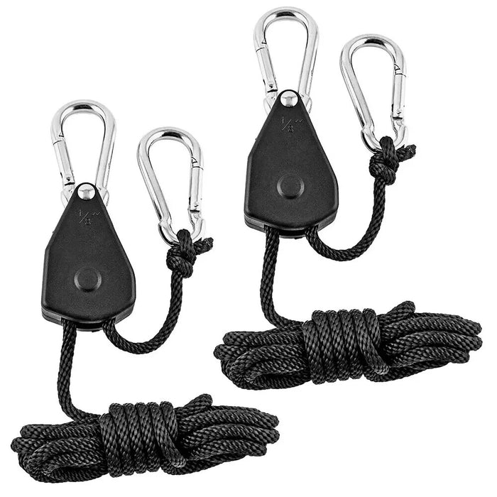 Vibe Geeks 2Pcs Adjustable 8Inch Reinforced Hangers Hanging Ratchet For Tent