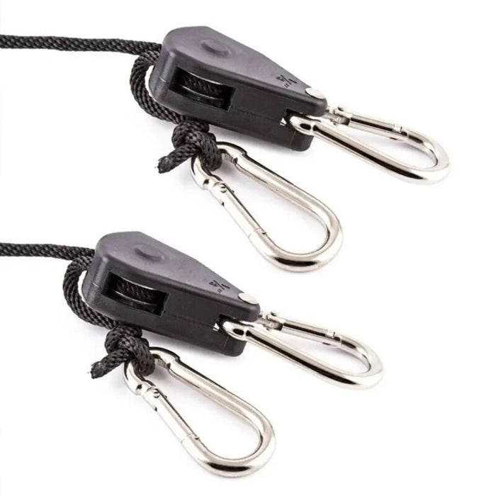 Vibe Geeks 2Pcs Adjustable 8Inch Reinforced Hangers Hanging Ratchet For Tent