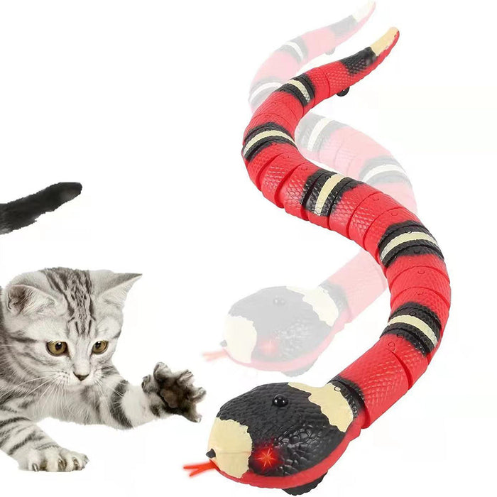 Vibe Geeks Smart Sensing Cat Toys Interactive Automatic Electronic Snake