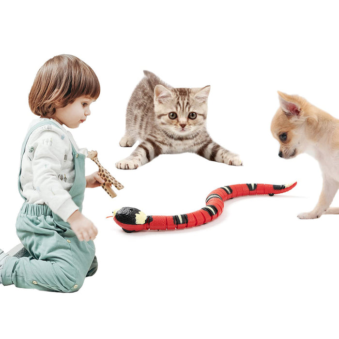 Vibe Geeks Smart Sensing Cat Toys Interactive Automatic Electronic Snake