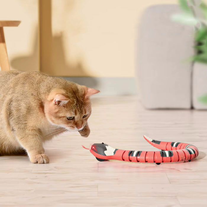 Vibe Geeks Smart Sensing Cat Toys Interactive Automatic Electronic Snake