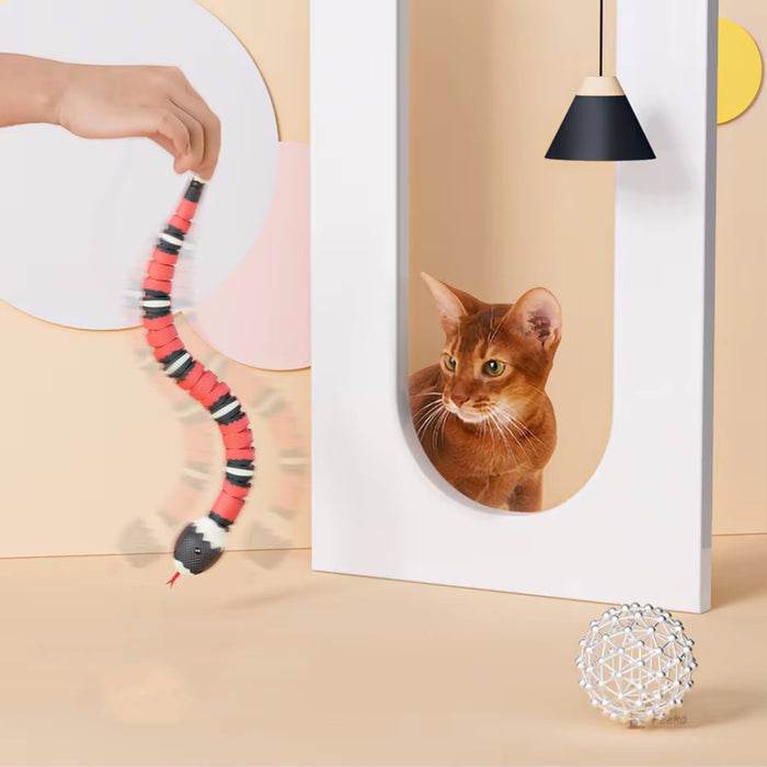 Vibe Geeks Smart Sensing Cat Toys Interactive Automatic Electronic Snake