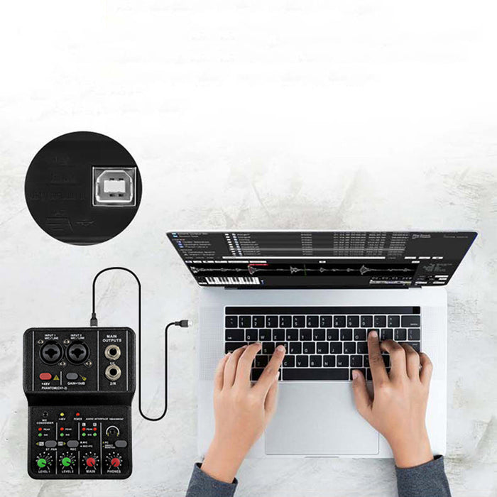 Vibe Geeks Portable Audio Interface & Usb Mixer