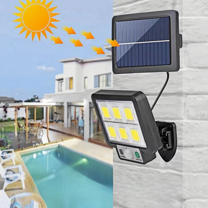 Vibe Geeks Led Solar Split Wall Waterproof Motion Sensor Lamp