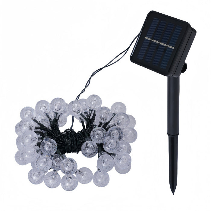 Vibe Geeks Led Solar Crystal Globe String Lights