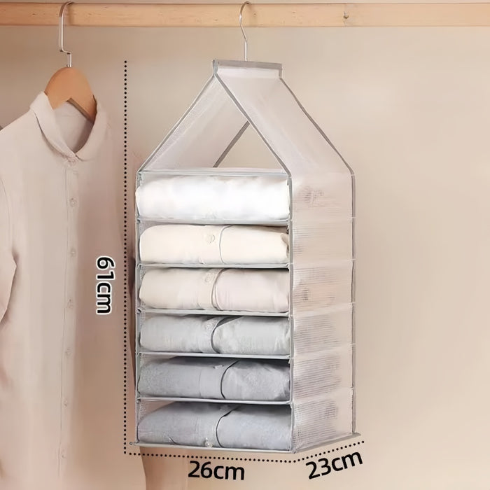 Vibe Geeks Wardrobe Hanging Storage Bag Cabinet Organizer