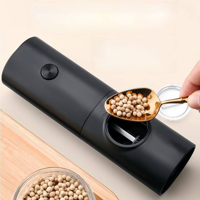 Vibe Geeks Coarseness Adjustable Refillable Electric Salt And Pepper Grinder