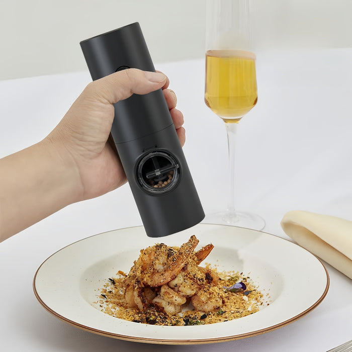 Vibe Geeks Coarseness Adjustable Refillable Electric Salt And Pepper Grinder