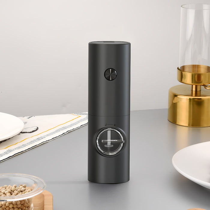 Vibe Geeks Coarseness Adjustable Refillable Electric Salt And Pepper Grinder