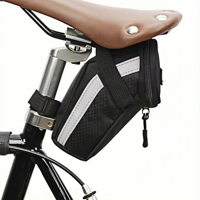 Vibe Geeks Small Storage Black Cycling Seat Tail Rear Pouch Bag Accessory