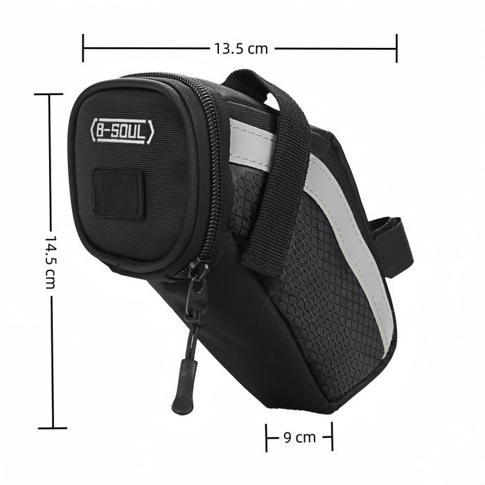 Vibe Geeks Small Storage Black Cycling Seat Tail Rear Pouch Bag Accessory