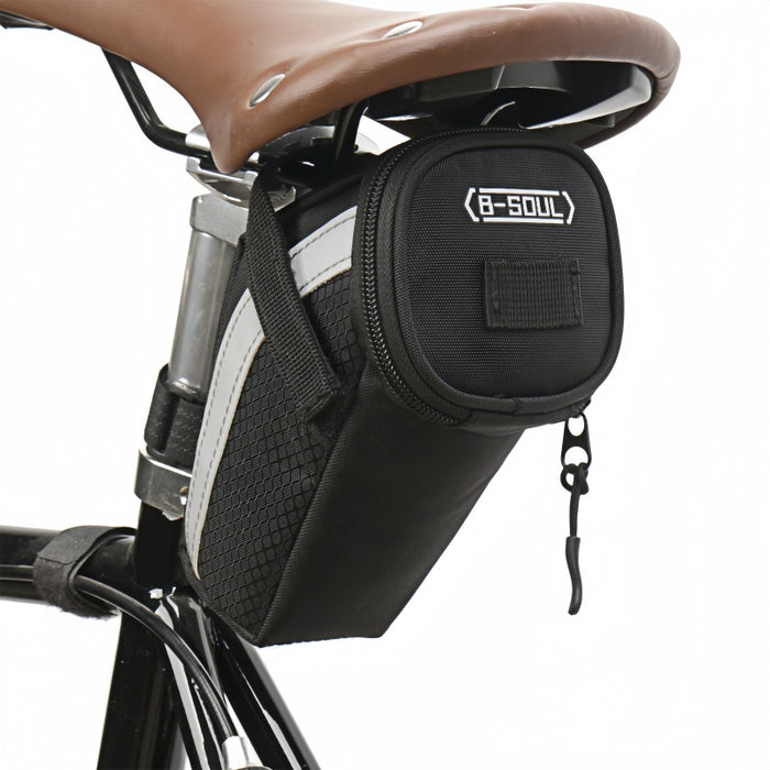 Vibe Geeks Small Storage Black Cycling Seat Tail Rear Pouch Bag Accessory