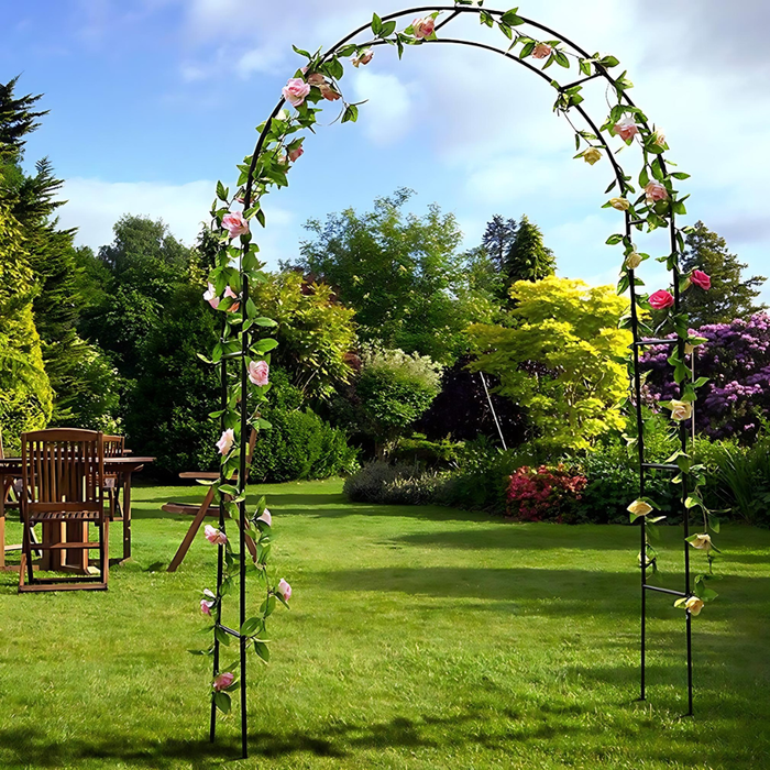 Vibe Geeks Wedding Garden Arch Arbor Trellis Archway For Climbing Plants Rack