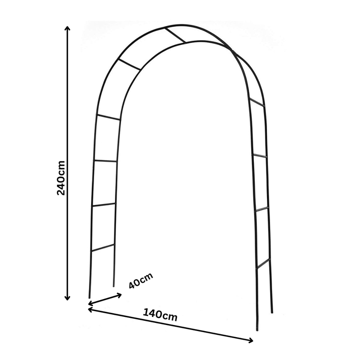 Vibe Geeks Wedding Garden Arch Arbor Trellis Archway For Climbing Plants Rack