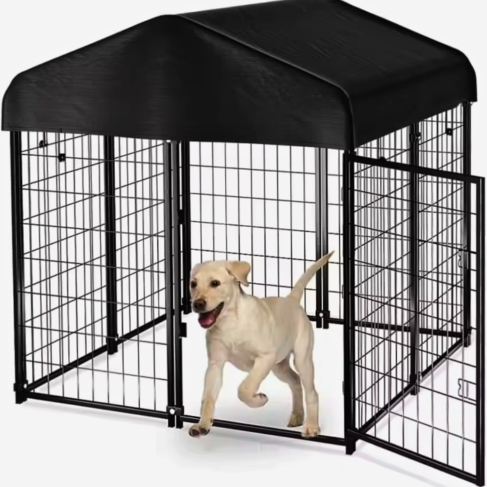 Vibe Geeks Outdoor Dogs Welded Wire Kennels And Runs Crates For Yard