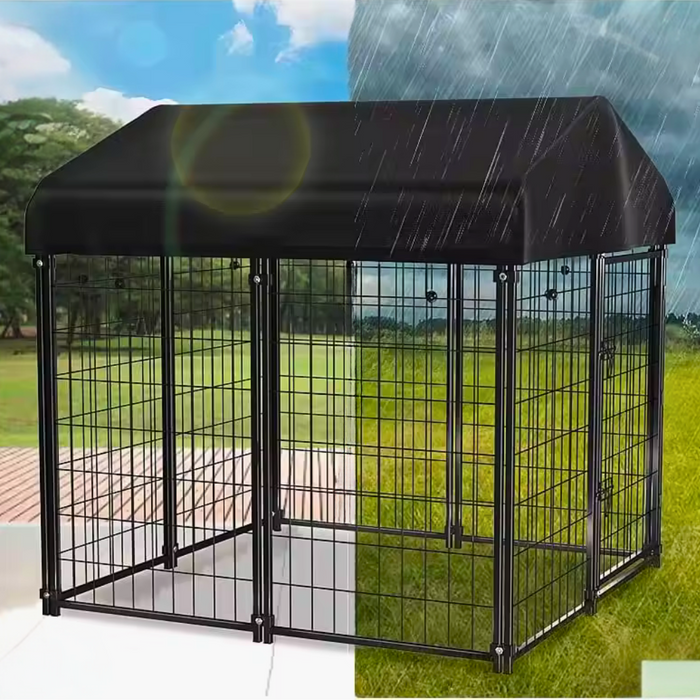 Vibe Geeks Outdoor Dogs Welded Wire Kennels And Runs Crates For Yard