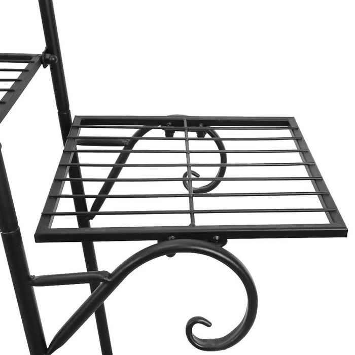 Vibe Geeks 9 Tier Metal Plant Shelf Stand Multilayer Potted Display Rack Patio