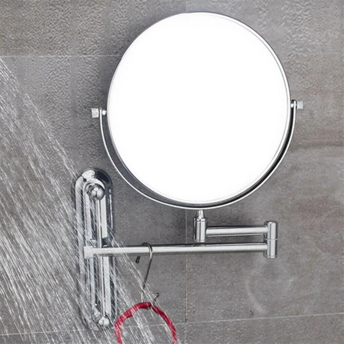 Vibe Geeks Double-Sided 5X/10X Magnifying Makeup Mirror With Swivel Arm For Optimal Viewing Angle