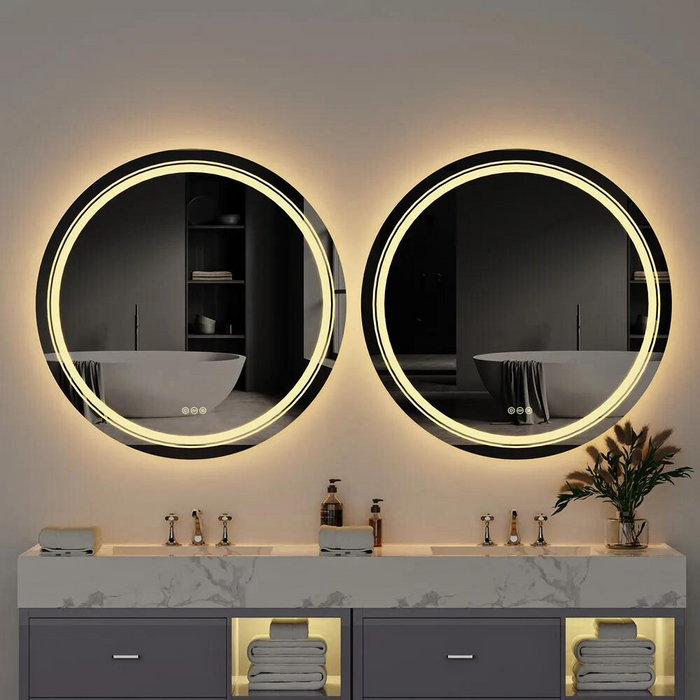 Vibe Geeks Smart Led Light Dimmable Mirror For Bathroom