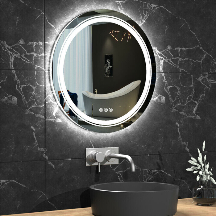 Vibe Geeks Smart Led Light Dimmable Mirror For Bathroom