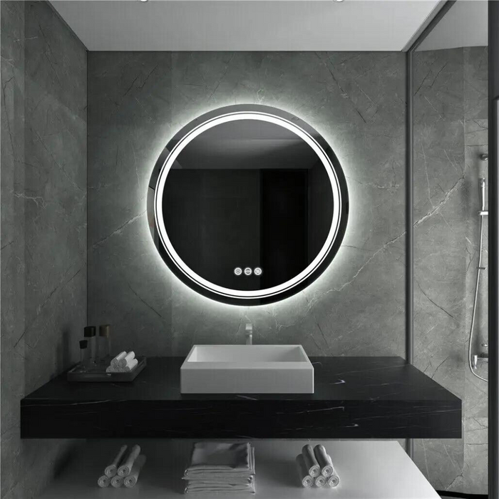 Vibe Geeks Smart Led Light Dimmable Mirror For Bathroom