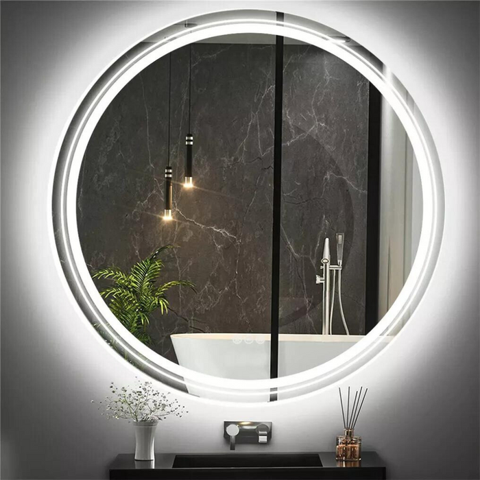 Vibe Geeks Smart Led Light Dimmable Mirror For Bathroom