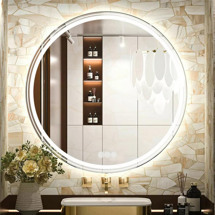 Vibe Geeks Smart Led Light Dimmable Mirror For Bathroom