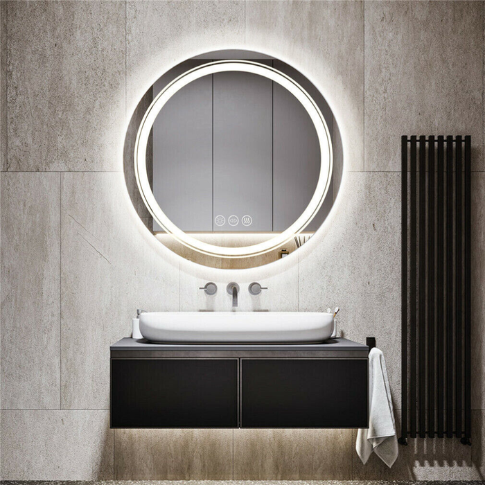 Vibe Geeks Smart Led Light Dimmable Mirror For Bathroom