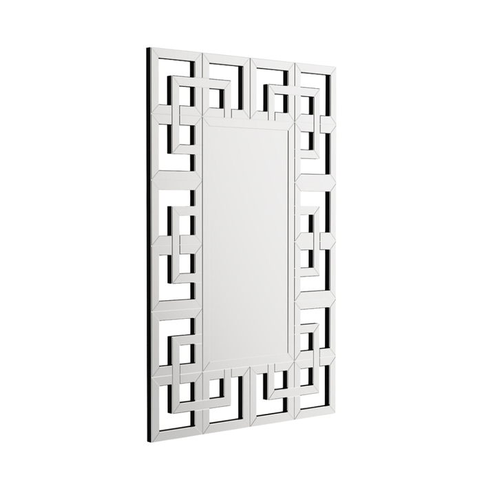 Vibe Geeks Decor Art Wall Mirror Living Room Bathroom Vanity Mirror Silver