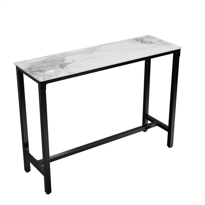 Vibe Geeks Modern Black/White Bar Table