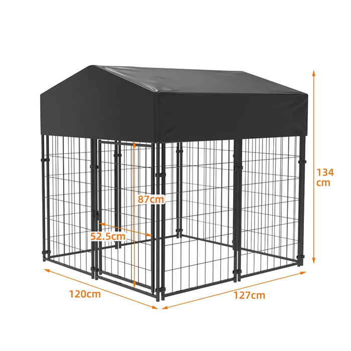 Vibe Geeks Outdoor Dogs Welded Wire Kennels And Runs Crates For Yard