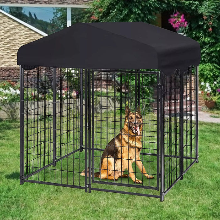 Vibe Geeks Outdoor Dogs Welded Wire Kennels And Runs Crates For Yard