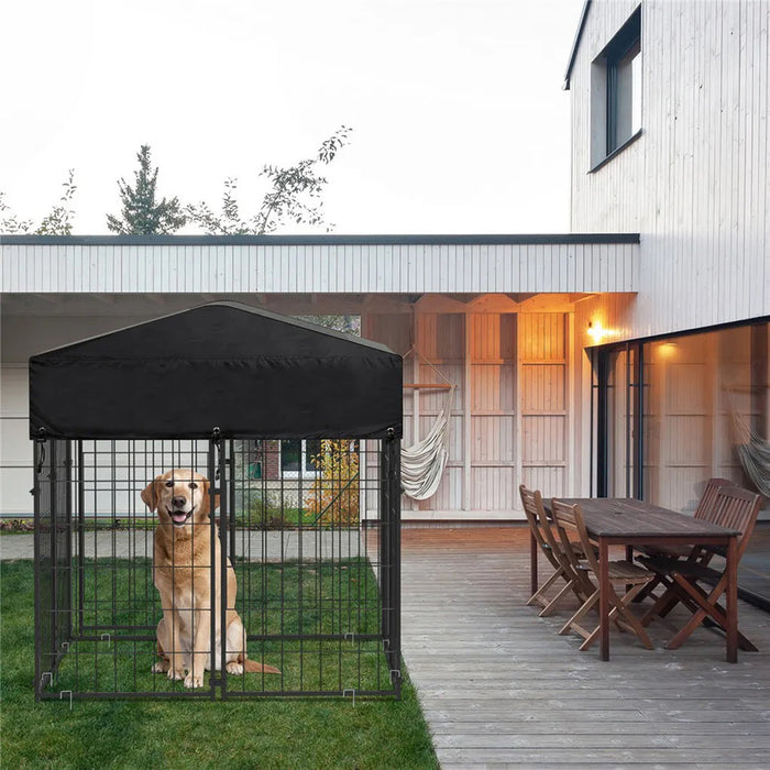 Vibe Geeks Outdoor Dogs Welded Wire Kennels And Runs Crates For Yard