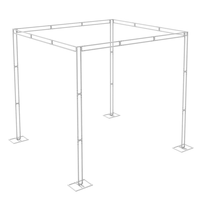 Vibe Geeks Height Adjustable Heavy Duty Wedding Ceremony Canopy Chuppah Backdrop Stand Kit