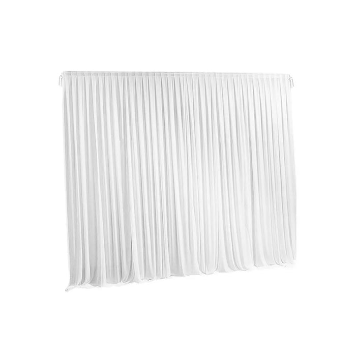 Vibe Geeks 10Ft White Pleated Decoration Wedding Photography Backdrop Curtain