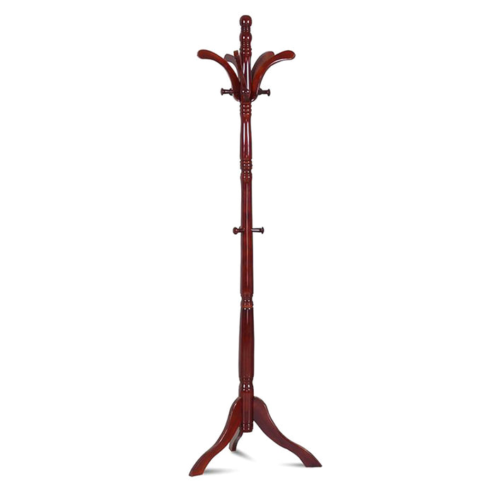 Vibe Geeks Solid Birch Wood Coat Racks Stand Floor Standing Hanger Rack With Tripod Base