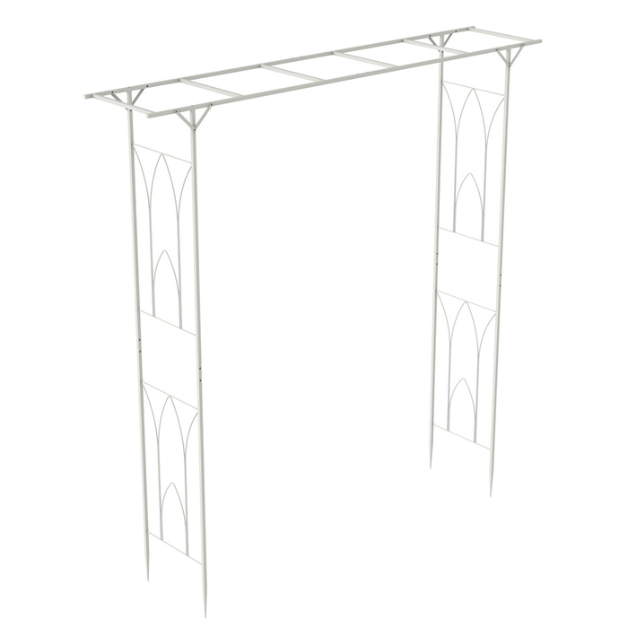 Vibe Geeks Stereoscopic Garden Arch Arbor Metal Wedding Arch Decor Pergola Trellis