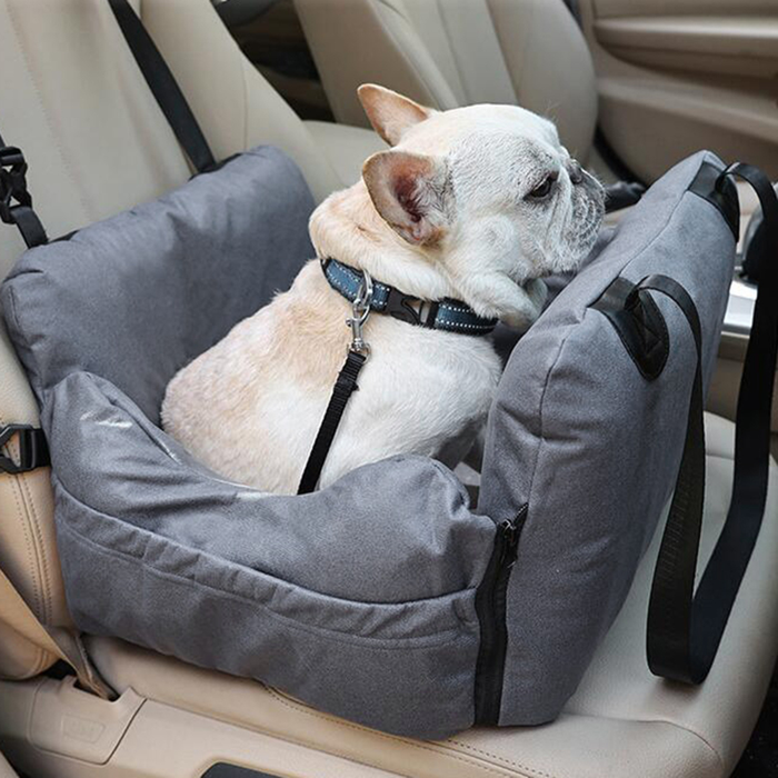 Vibe Geeks Dog Car Seat With Safety Belt Pet Booster Nest Cushion