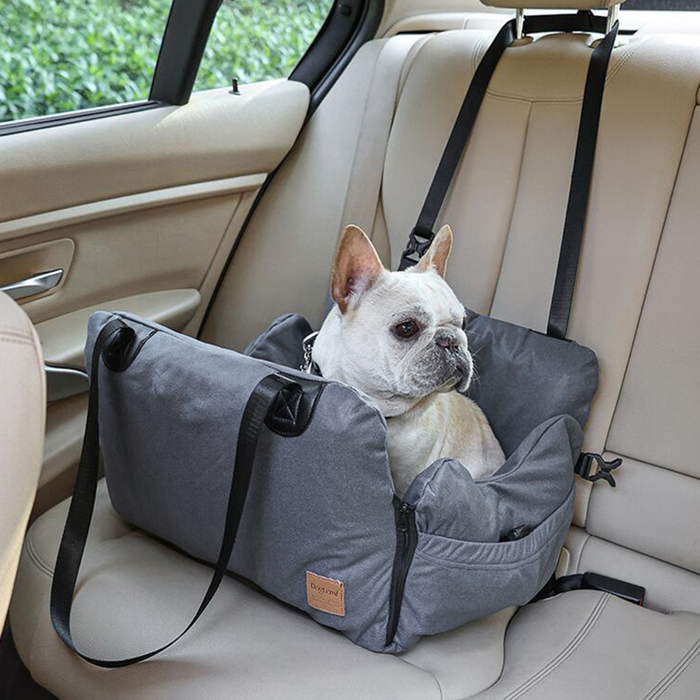 Vibe Geeks Dog Car Seat With Safety Belt Pet Booster Nest Cushion