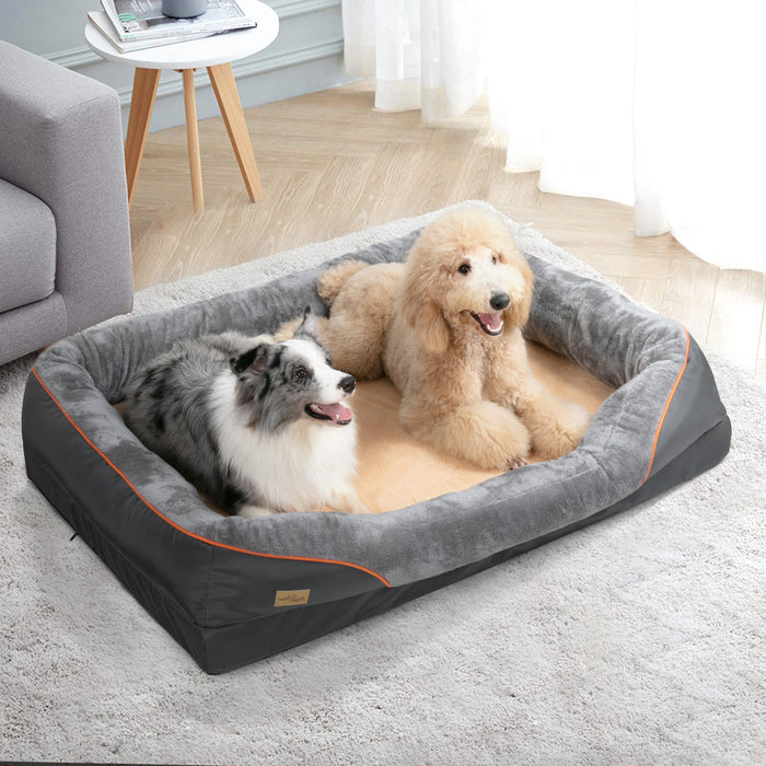 Vibe Geeks Jumbo Orthopedic Dog Bed Elevated Cushion Warm Waterproof Mattress