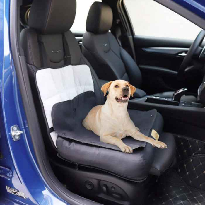 Vibe Geeks Car Seat Bed Waterproof Pet Cushion Mat With Removable Cover And Safety Belt