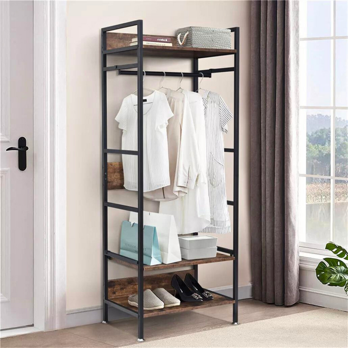 Vibe Geeks Hanging Garment Storage Coat Rack Clothes Stand